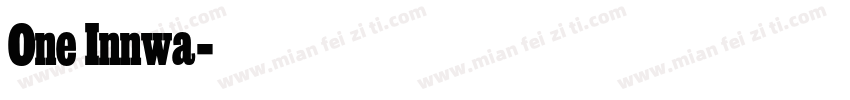 One Innwa字体转换